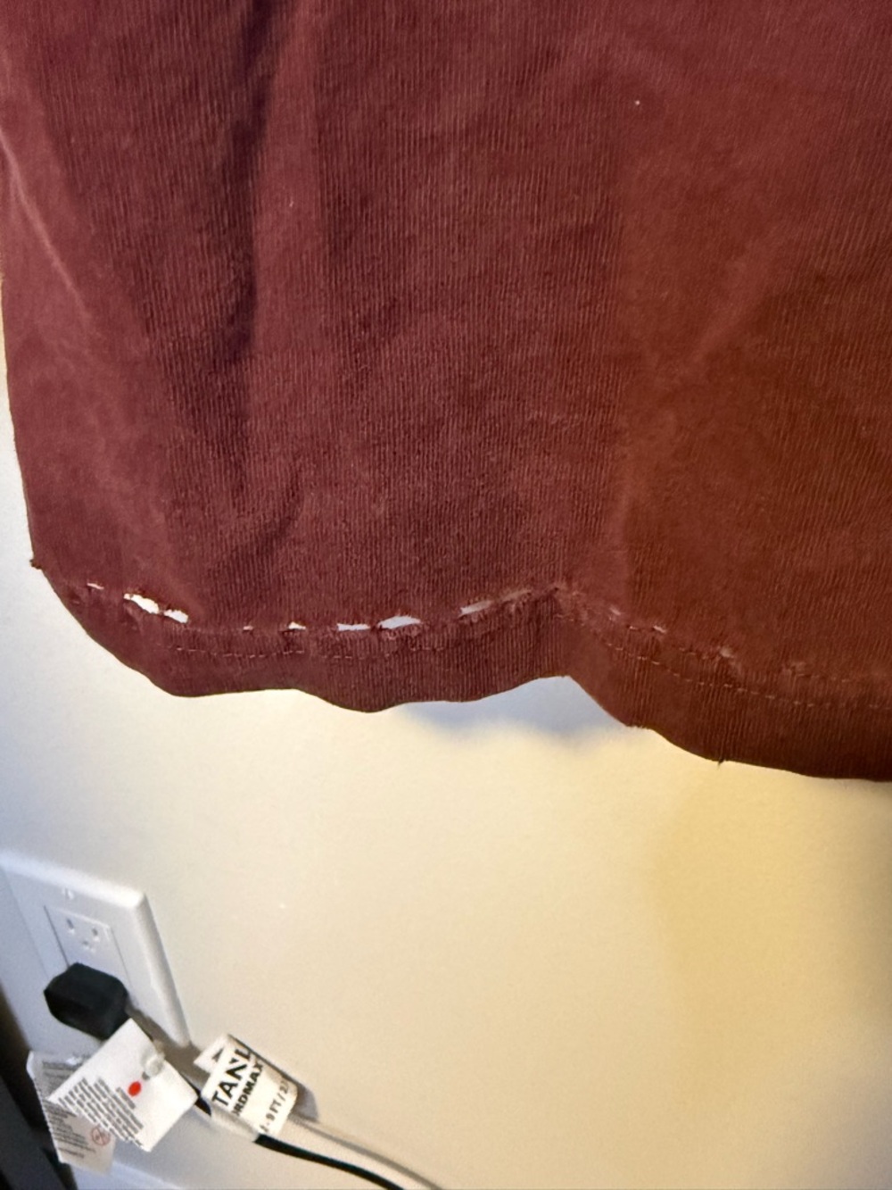 Carhartt Long Sleeve Pocket Tee - Burgundy - Picture 7 of 8